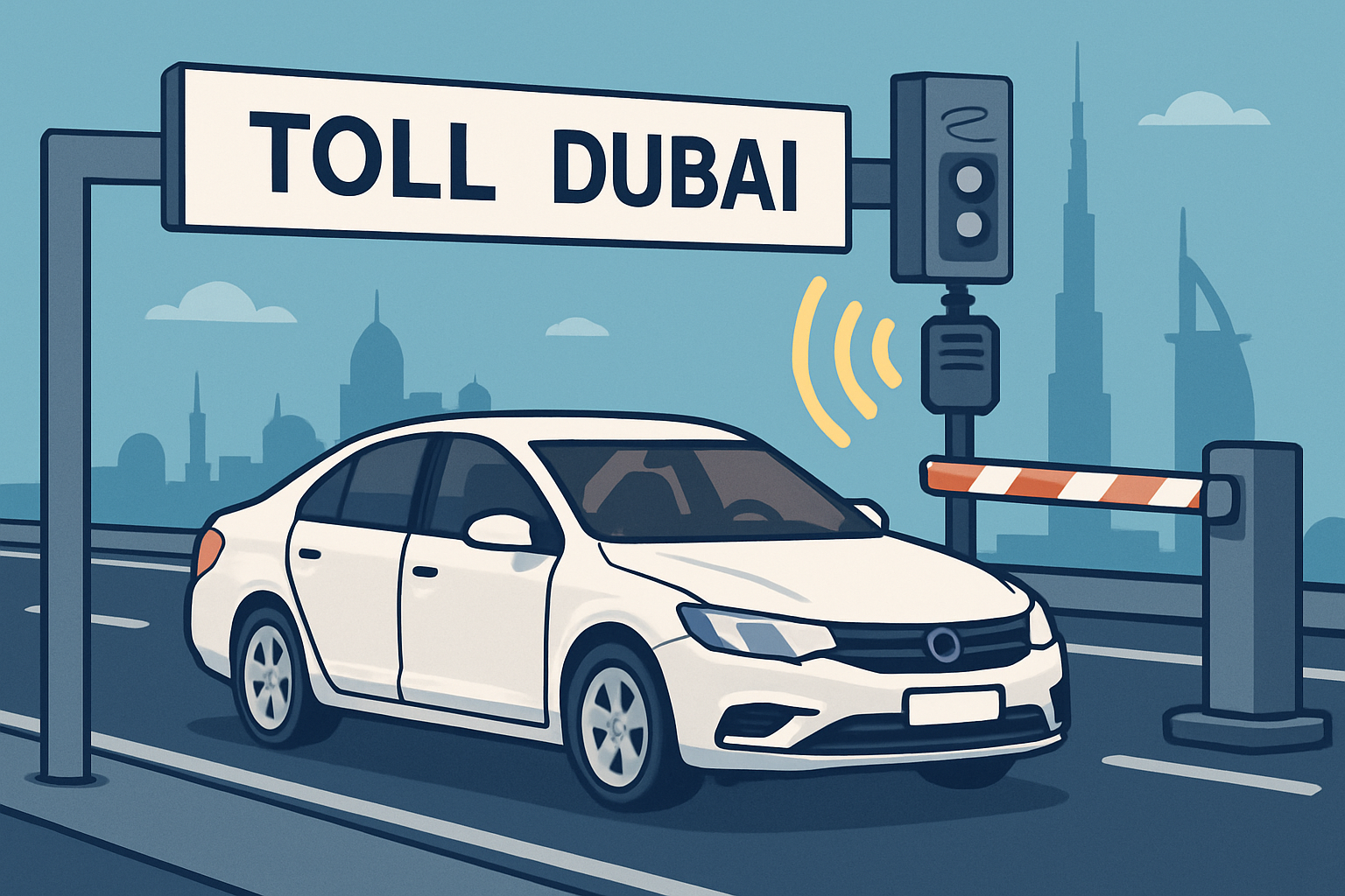 Efficient toll payment system in Dubai